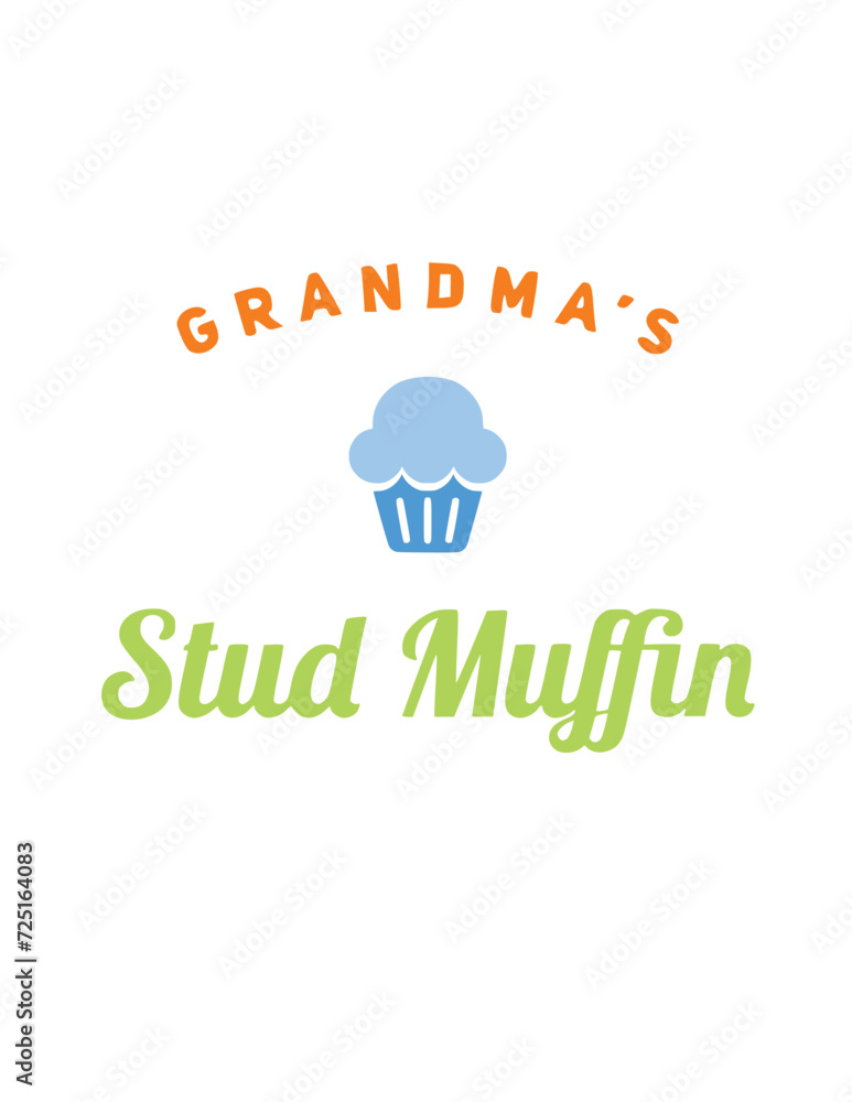 Grandma's Stud Muffin SVG Clipart Crafts SVG Vector Grandma's Stud Muffin SVG Clipart Crafts SVG Vector