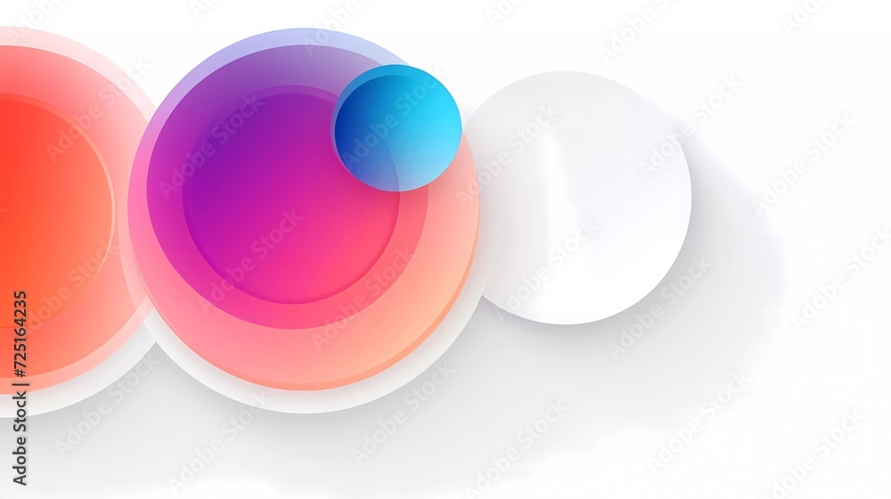 gradient white background with circle theme. generative ai gradient white background with circle theme. generative ai
