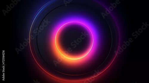 gradient black background with circle theme. generative ai