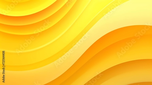 Yellow gradient background. Smooth color combination of abstract circle paper cut. generative ai
