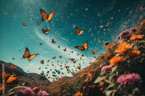 red and yellow butterfly