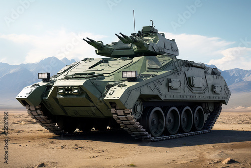 armoured infantry fighting vehicle 3D rendering