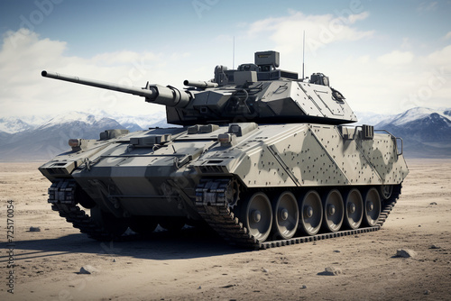 armoured infantry fighting vehicle 3D rendering