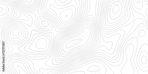 White wave paper curved reliefs abstract background black and white, Background of the topographic line map. Topographic map patterns abstract white topography vector background.