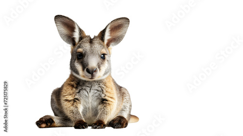 Small baby Kangaroo Sitting on the Ground