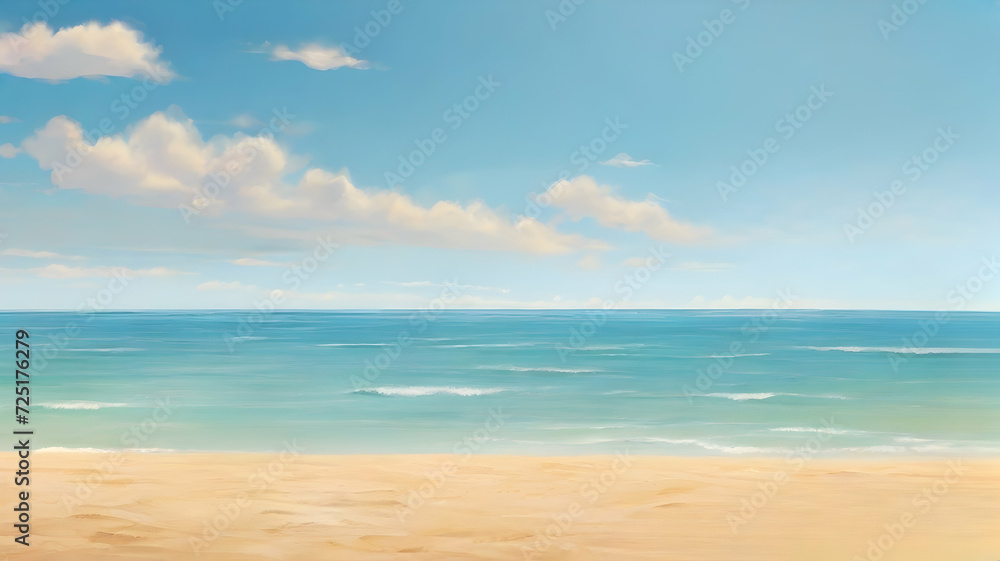 Natural landscape in summer with beach or sea in the background, blurred background. Summer concept background.