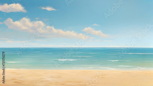 Natural landscape in summer with beach or sea in the background  blurred background. Summer concept background.