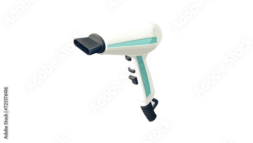 blow dryer Icon of nice animated for your isometric videos easy to use with Transparent Background