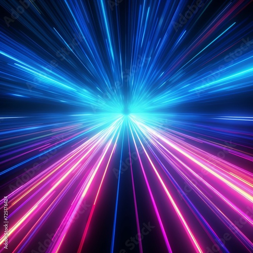 Neon fiber optic lines abstract texture background