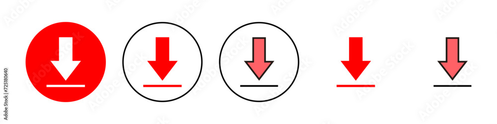 Download icon set illustration. Download sign and symbol Download icon set illustration. Download sign and symbol