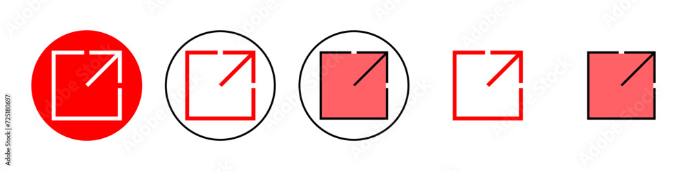 External link icon set illustration. link sign and symbol. hyperlink symbol External link icon set illustration. link sign and symbol. hyperlink symbol