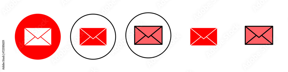 Mail icon set illustration. email sign and symbol. E-mail icon. Envelope icon Mail icon set illustration. email sign and symbol. E-mail icon. Envelope icon