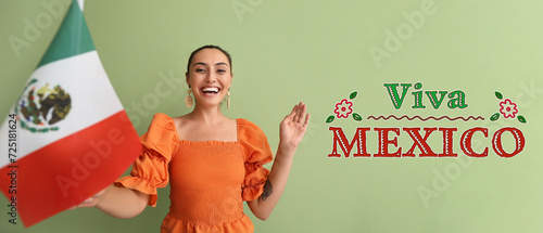 Happy young woman with Mexi...