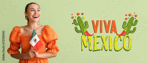 Happy young woman with Mexi...