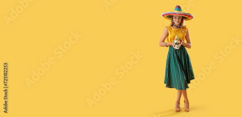 Beautiful Mexican woman in ...
