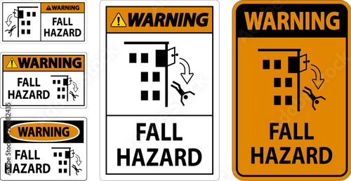 Warning Sign, Fall Hazard