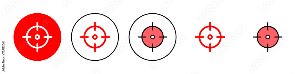 Target icon set illustration. goal icon vector. target marketing sign and symbol Target icon set illustration. goal icon vector. target marketing sign and symbol
