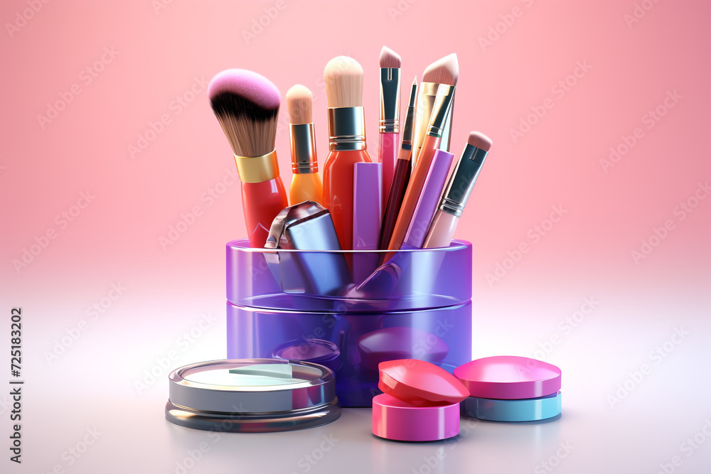 Cosmetics 3d icon Cosmetics 3d icon