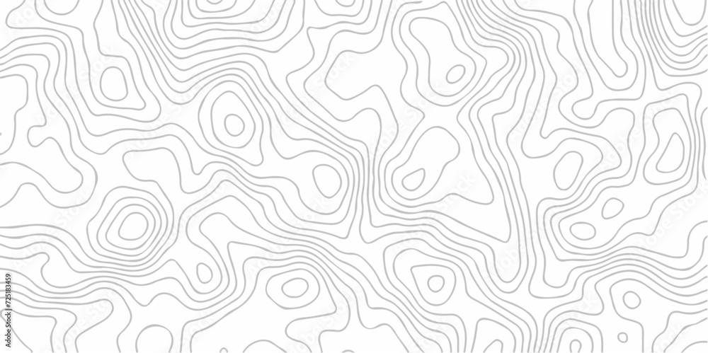 Abstract topographic contours map background. Modern design with White topographic wavy pattern. Geographic mountain relief. Black line paper curve topographic design