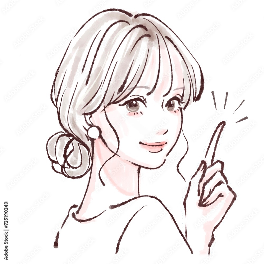女性・女の子のイラスト素材 女性・女の子のイラスト素材