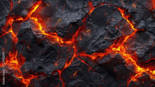 Lava texture fire background, crack texture