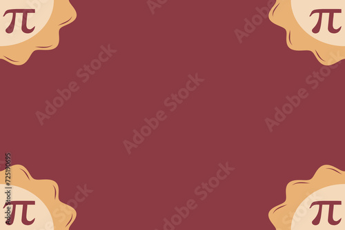 Happy pi day. Mathematical pi day template design for banner, poster, background.