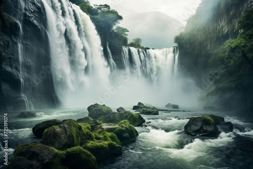 waterfall in kanchanaburi country © Anees
