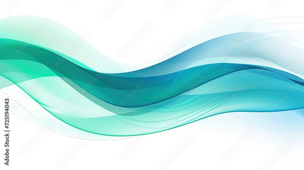 Blue green waves abstract background Blue green waves abstract background