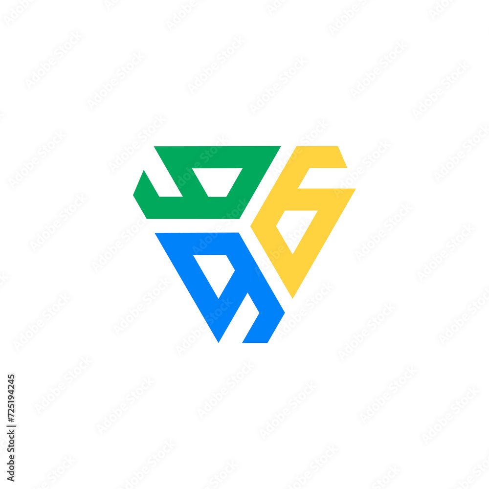 Vectors are monograms of the numbers 6, 6 and 6 Vectors are monograms of the numbers 6, 6 and 6