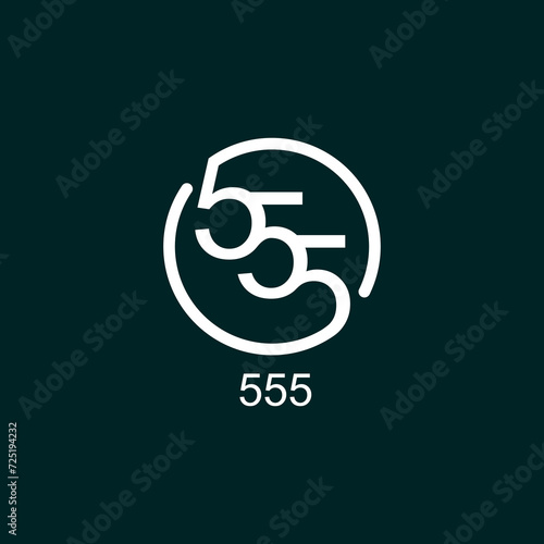 Vectors are monograms of the numbers 5, 5 and 5