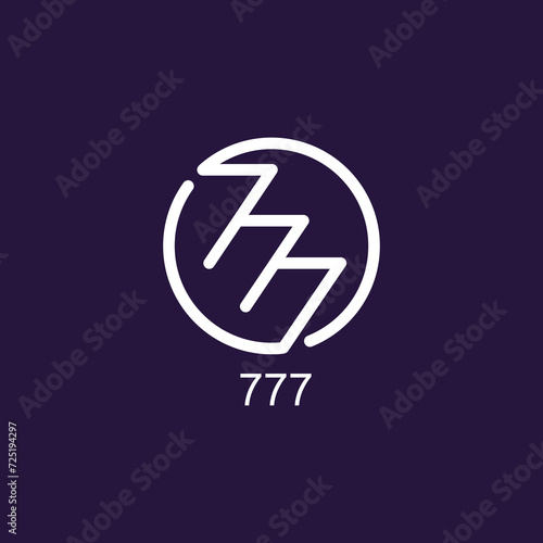 Vectors are monograms of the numbers 7, 7 and 7