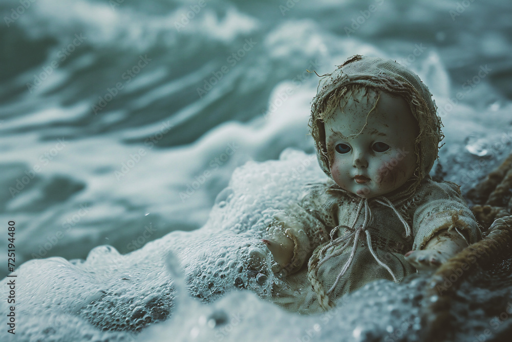 Doll in the sea Doll in the sea