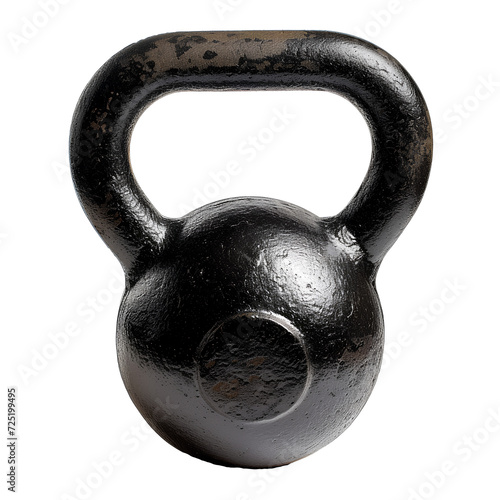 A kettlebell gym equipment, isolated on transparent background
