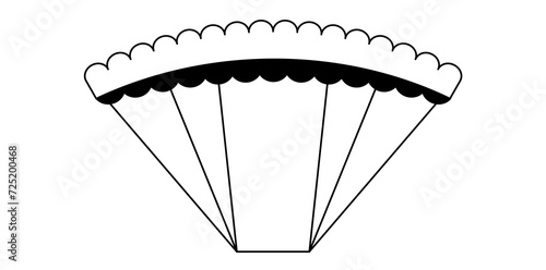 Outline Cutting Style Pattern Fan Icon, Antique Hand Holding Fan Vector Illustration.	
