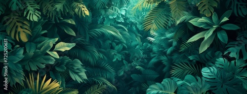 jungle green background © wanna