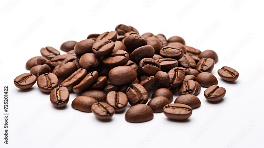 coffee seeds isolated on white background coffee seeds isolated on white background
