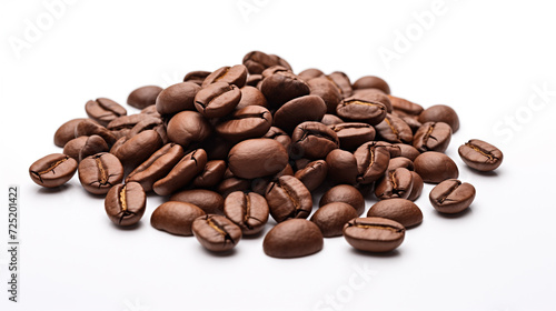 coffee seeds isolated on white background