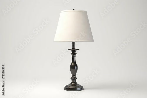 Table lamp isolated on white background photo