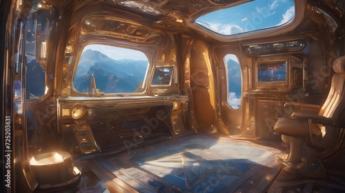 Alien Cabin Ship Background Very Cool