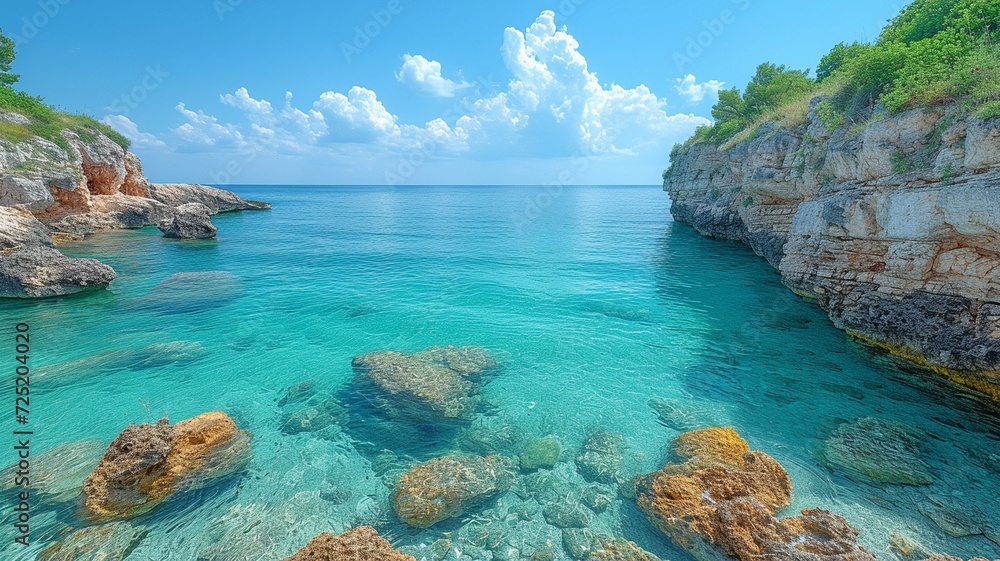 Fototapeta premium stones in the ocean,