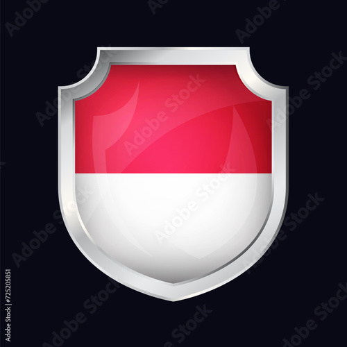 Indonesia Silver Shield Flag Icon Free Download Indonesia Silver Shield Flag Icon - GFXLoad
