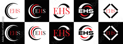 Free Download EHS logo. E H S design. EHS letter. EHS, E H S letter logo SET design. Initial letter EHS linked circle uppercase monogram logo. E H S letter logo SET vector design. EHS letter logo design	
 - GFXLoad