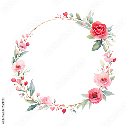 valentine-themed-wreath-frame-featuring-intertwined-branches-and-flora-creation
