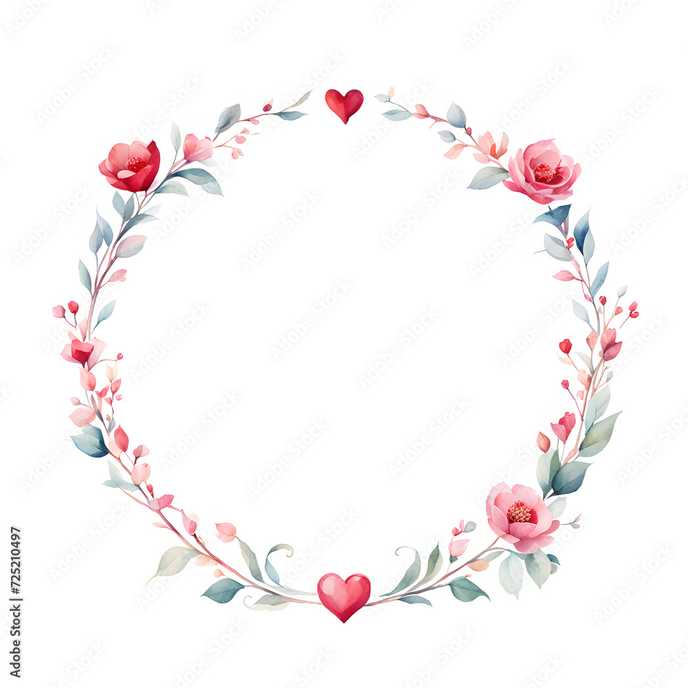 valentine-themed-wreath-frame-featuring-intertwined-branches-and-flora-creation