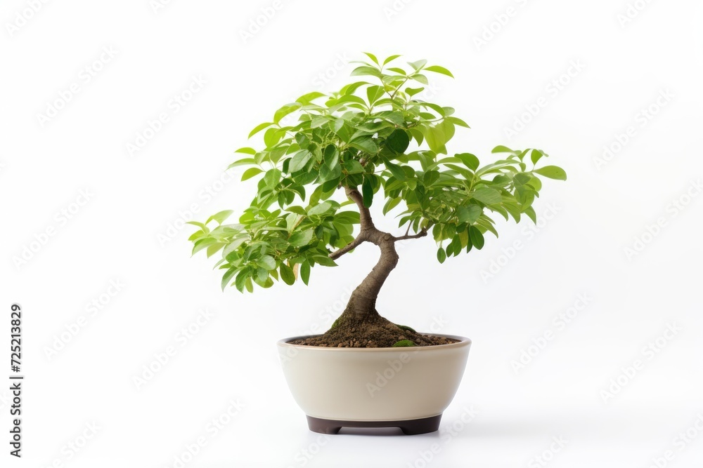 Trees in pots inside the house white background image Trees in pots inside the house white background image