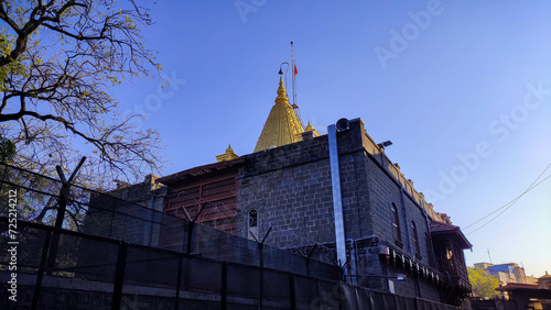 Sai Baba temple at shirdi in maharashtra in india. photo