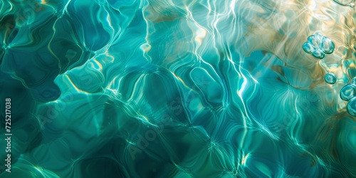 Underwater abstract, with flowing shades of turquoise and aqua