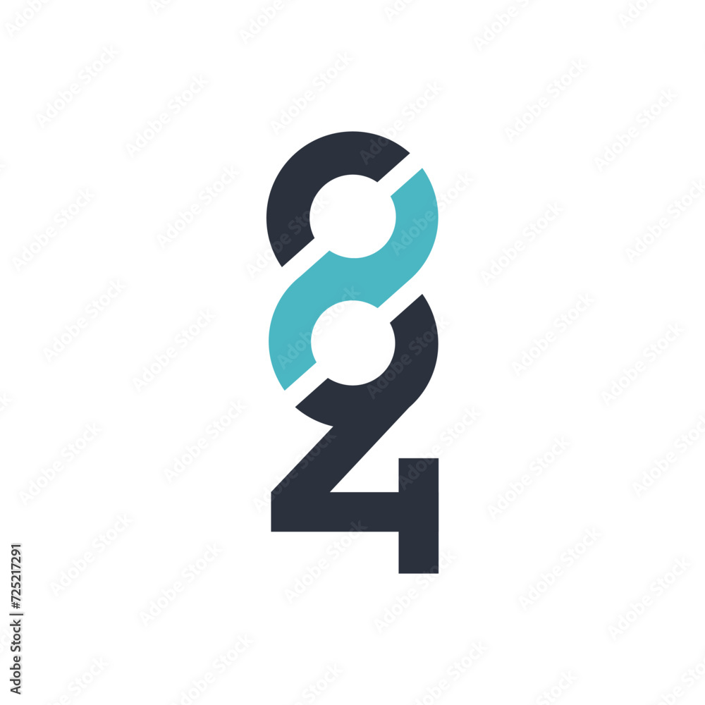 Monograms of the numbers 8, 9 and 4 Monograms of the numbers 8, 9 and 4