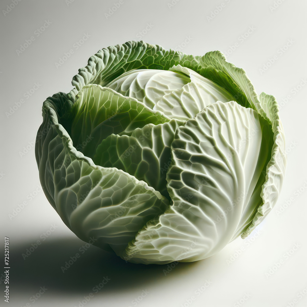 Obraz premium head of cabbage, Raw cabbage, Kohl, капуста, kubis, repollo, green fresh vegetable, farmers market, Healthy Food, Organic vegetables, high quality portrait.