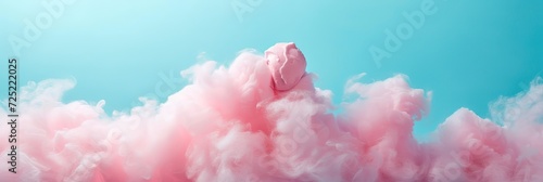 cotton candy on solid background with copy space © Brian